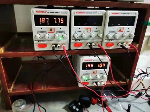 Test de durée de vie d'anode électrolytique